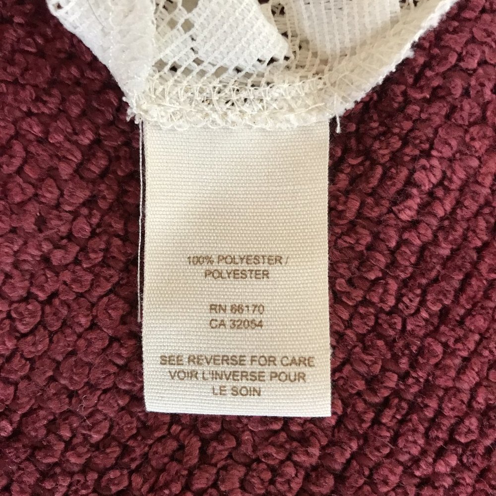 🌻 🌸 FREE PEOPLE Ivory Lace Smock Top - Sz XS - NEW - Picture 9 of 9